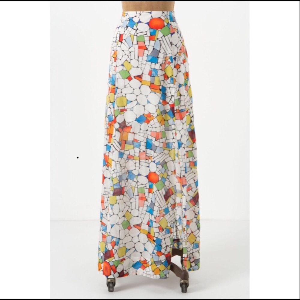 Maeve Leadlight Stained Glass Maxi Skirt